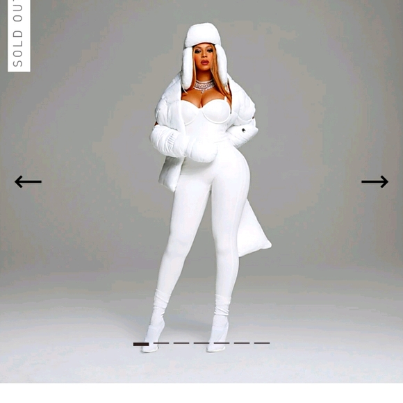 Adidas Ivy Park x Icy park white catsuit jumpsuit - Picture 1 of 4